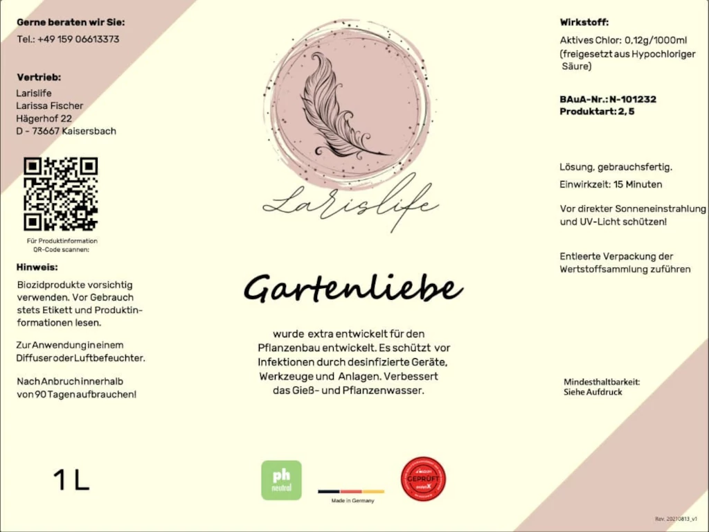 Gartenliebe 1 L