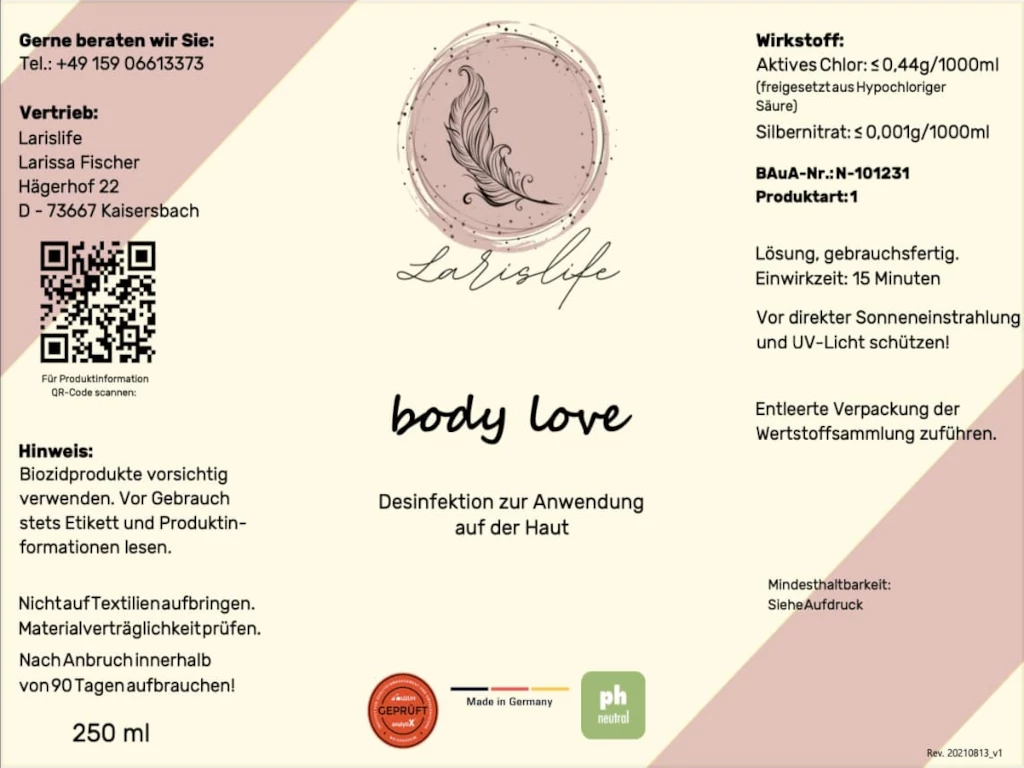 body love 250 ml