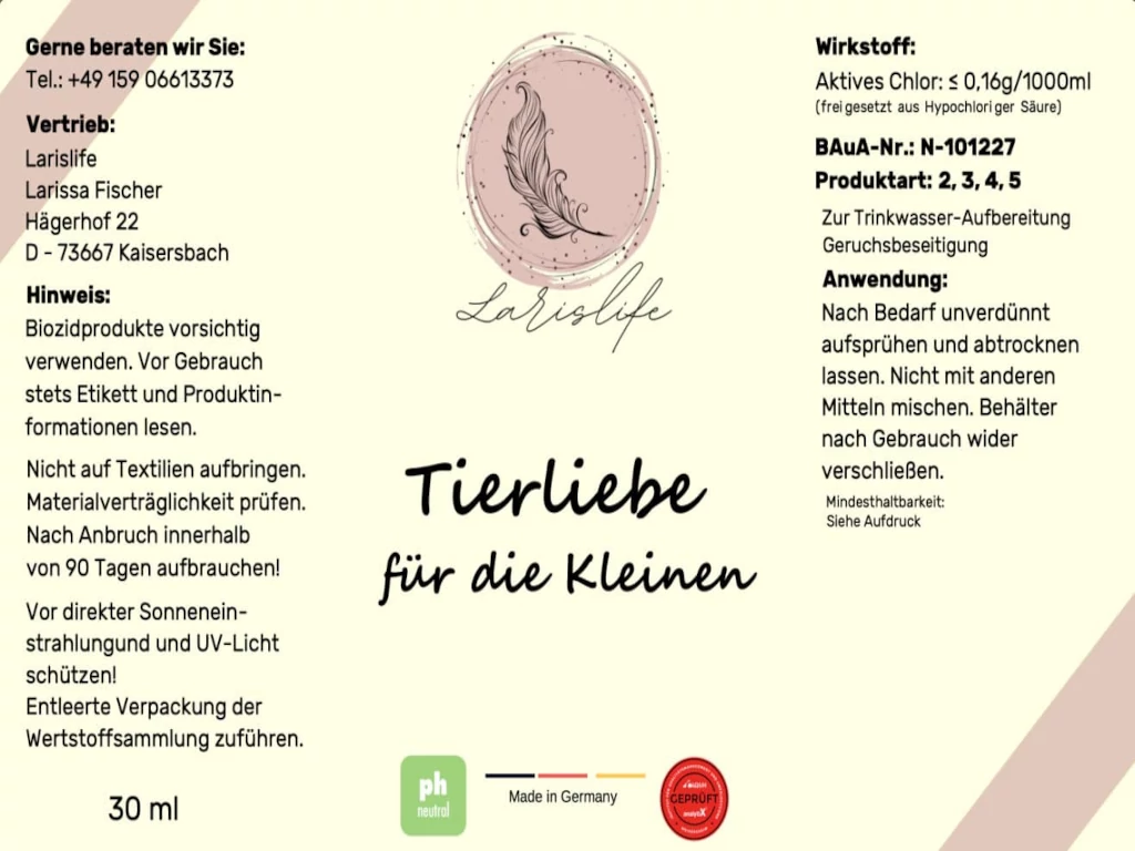 Tierliebe für die Kleinen 30 ml